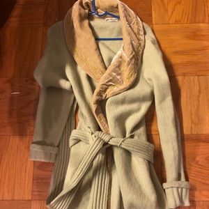 Pale green w/ velvet color cardigan by Bluemarine